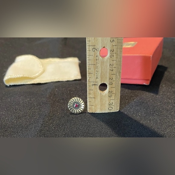 James Avery 14K Yellow Gold Ruby Tie Tack Pin Pendant - Picture 12 of 13